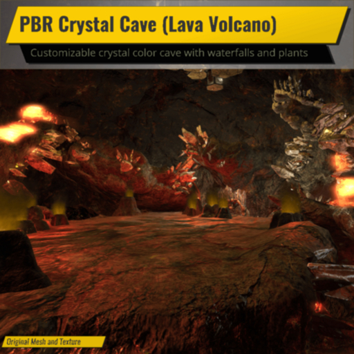 PBR Crystal Cave (Lava Volcano)